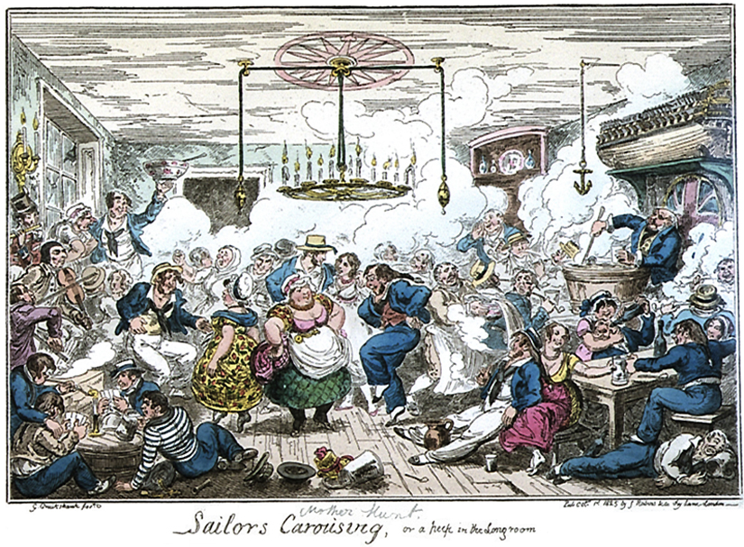 Sailors Carousing 1825 G. Cruickshank